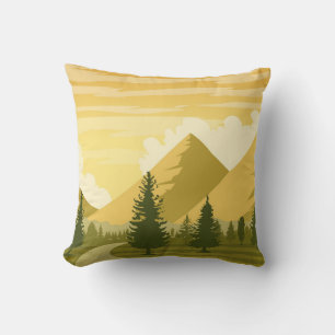 Beautiful landscape cushion