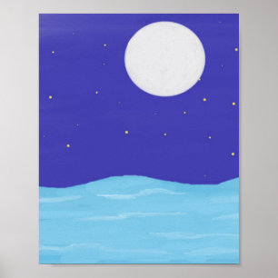 beautiful landscape painting art poster