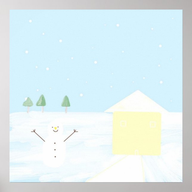 beautiful landscape painting art poster (Front)