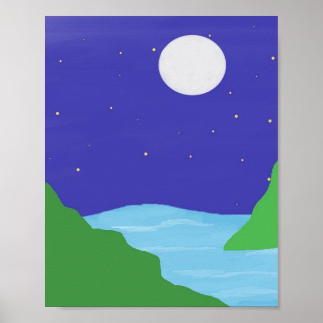 beautiful landscape painting art poster (Front)