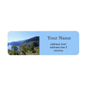 beautiful landscape photography address label. return address label