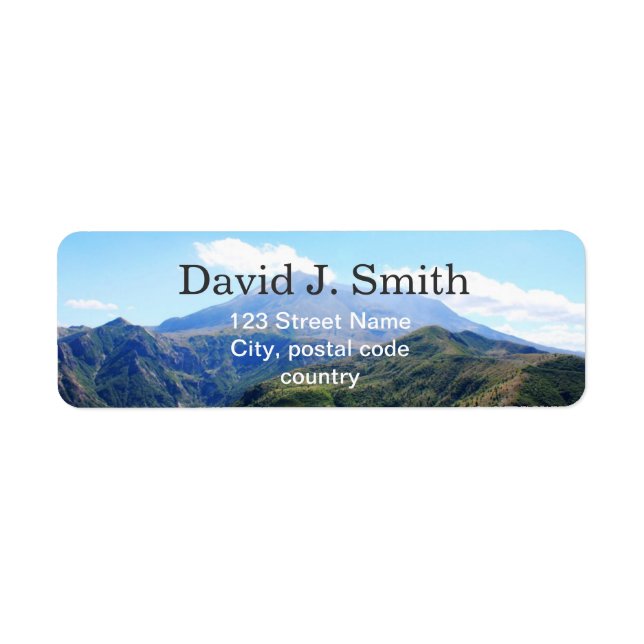 beautiful landscape photography address label. return address label (Front)