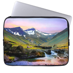 Beautiful Landscape Scenery of Iceland Laptop Sleeve