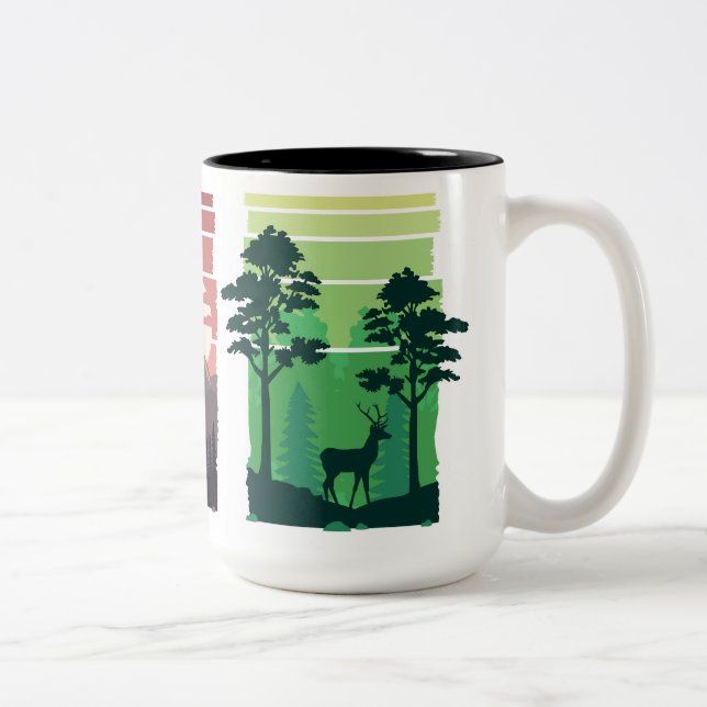 Beautiful landscape scenes Two-Tone coffee mug (Right)