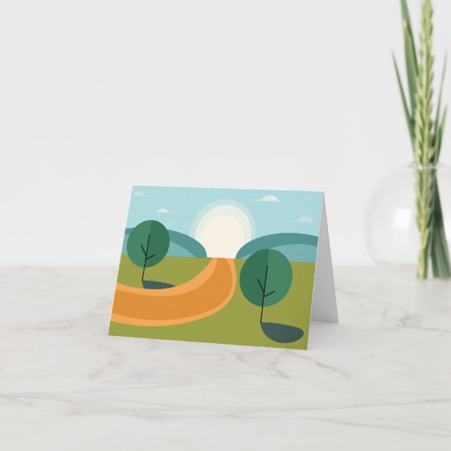 Beautiful landscape set announcement (Front)
