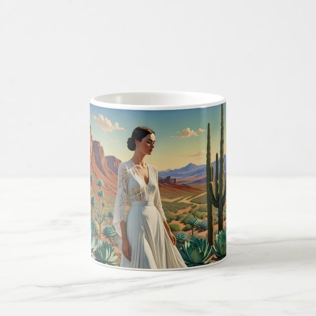 Beautiful Landscape with a Woman Spiritual Art Coffee Mug (Center)