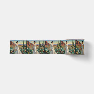 Beautiful Landscape with a Woman Spiritual Art Grosgrain Ribbon
