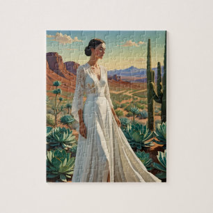 Beautiful Landscape with a Woman Spiritual Art Jigsaw Puzzle