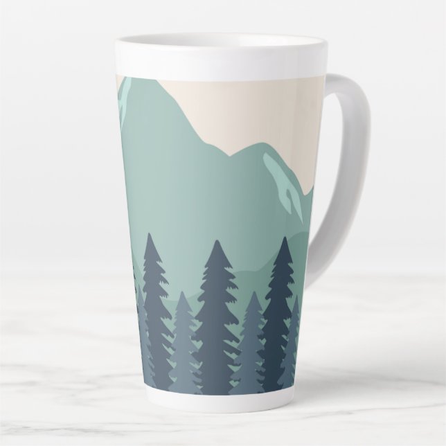  Beautiful landscapes Latte Mug (Right Angle)