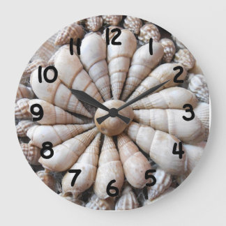 Beautiful Large Seashell Round Wall Clock