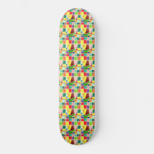Beautiful latest retro amazing Happy Colours Skateboard