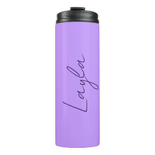 Beautiful Lavender And A Template For Your Name Thermal Tumbler