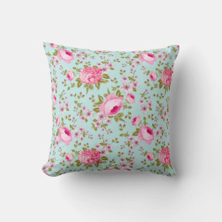 Beautiful Lavender And Pink Floral Pattern Cushion