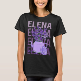Beautiful Lavender - Elena Name T-Shirt