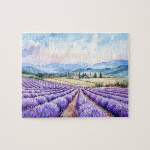 Beautiful lavender fields jigsaw puzzle