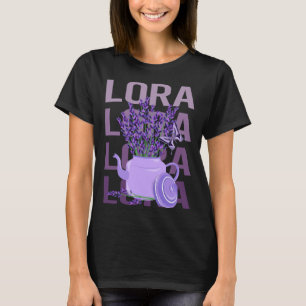 Beautiful Lavender - Lora Name T-Shirt