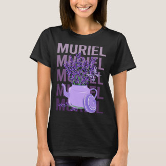 Beautiful Lavender - Muriel Name T-Shirt