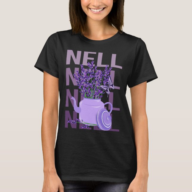 Beautiful Lavender - Nell Name T-Shirt (Front)