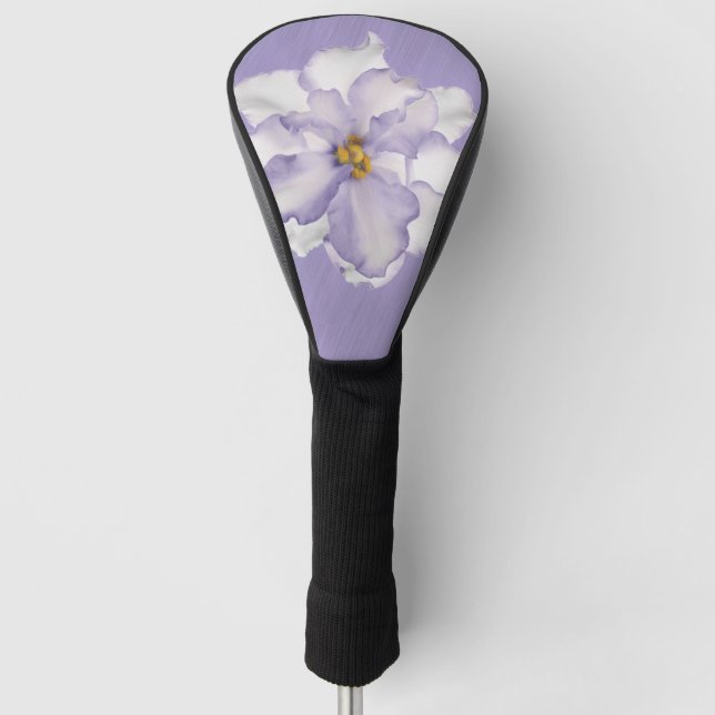 Beautiful Lavender Orchid Golf Head Cover (Front)