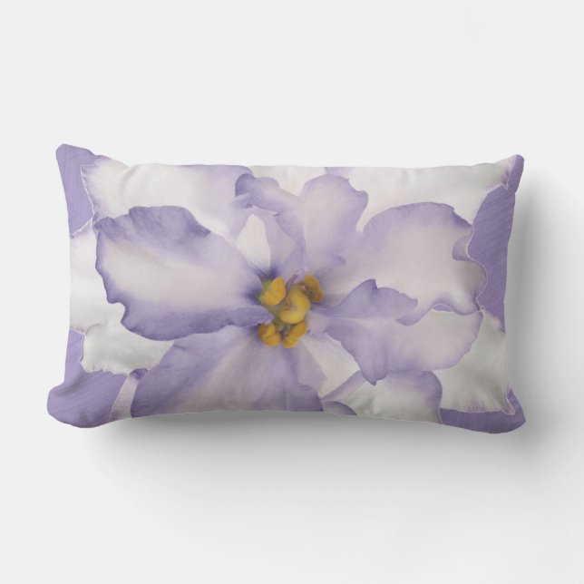 Beautiful Lavender Orchid Lumbar Cushion (Front)