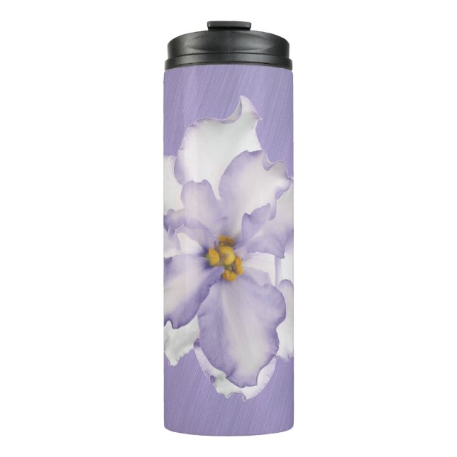 Beautiful Lavender Orchid Thermal Tumbler (Front)