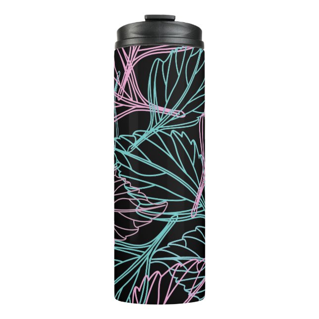 Beautiful Leaf pattern  Thermal Tumbler (Front)