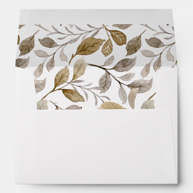  Beautiful Leaves Eggshell Back     Envelope (Back (Bottom))