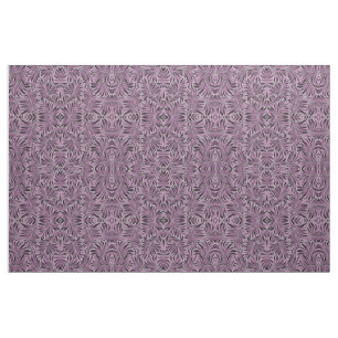 Beautiful Leaves in Aubergine Purple Fabric