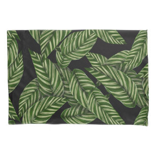 Beautiful Leaves Pattern Green Pillowcase