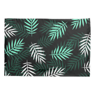 Beautiful Leaves Pattern Green Pillowcase