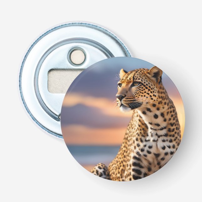 Beautiful Leopard Bottle Opener (Front)