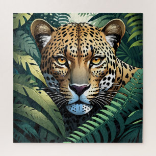 Beautiful Leopard Face Jigsaw Puzzle