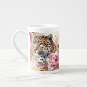 Beautiful Leopard & Roses Mug