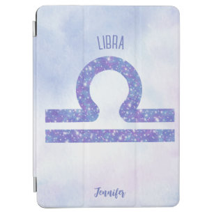 Beautiful Libra Astrology Sign Personalised Purple iPad Air Cover