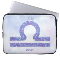 Beautiful Libra Astrology Sign Personalised Purple