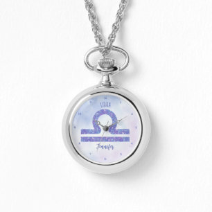 Beautiful Libra Astrology Sign Personalised Watch