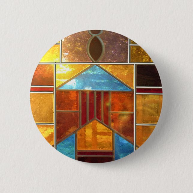 Beautiful light 6 cm round badge (Front)