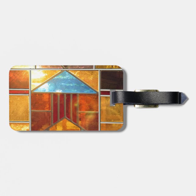 Beautiful light luggage tag (Back Horizontal)