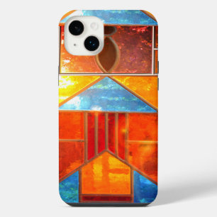 Beautiful light, the windows of the Church. iPhone 14 Plus Case