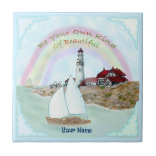 Beautiful Lighthouse Ceramic Tile