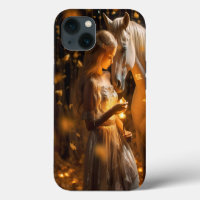 Beautiful Lights Fantasy Girl Horse
