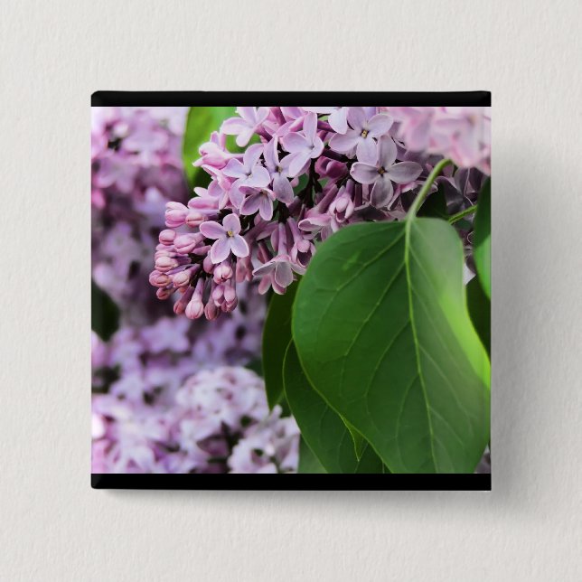 Beautiful Lilac 15 Cm Square Badge (Front)