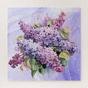Beautiful Lilac Bouquet Flower Bouquet Floral Jigsaw Puzzle