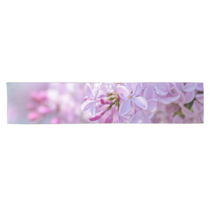 Beautiful lilac flowers short table runner