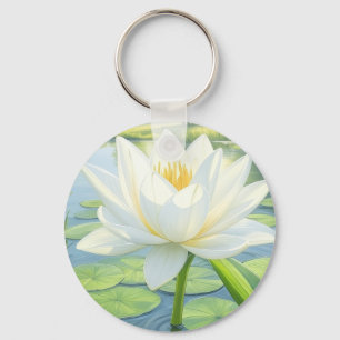 Beautiful Lily Flower Keyring