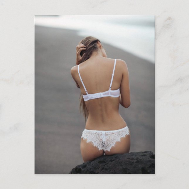 Beautiful Lingerie Model Photography  postcard (Front)