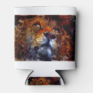 Beautiful Lion Can Cooler