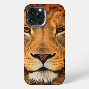 Beautiful Lion Head Oil Art Painting Art iPhone Case