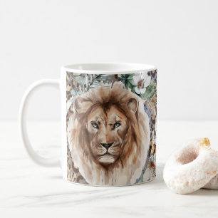 Beautiful Lions Cats Jungle Safari Coffee Mug, Cup