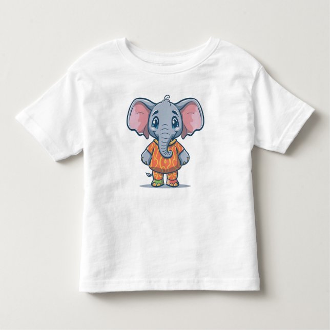Beautiful little elephant toddler T-Shirt (Front)